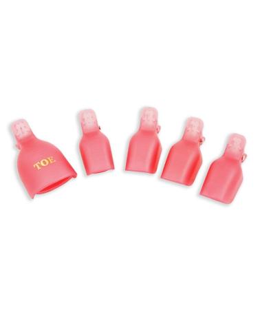 ALEXNAILART Reusable plastic nail polish removal clips for removing toenails