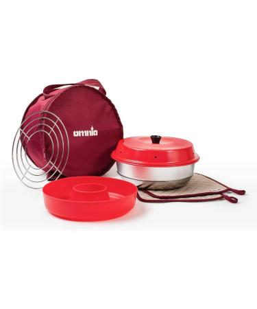 OMNIA Kit 1, Set of 5 Products - Camp Oven, Silicone Mold, Potholders, Baking Grid and Storage Bag - Ultimate Starter Kit Recreational Oven