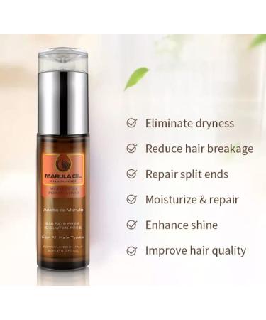 KizaiaCare Marula Oil Intensive Repair for Hair & Skin | 100% Pure Cold Pressed Carrier Oil | Imported from Southern Africa | Color Safe Treatment for Long Lasting Shine | Tangle & Frizz-Free Formula - Buy Online on GoSupps.com