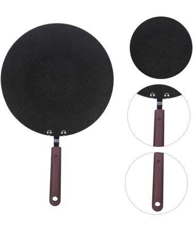 HOMSFOU 2pcs Pot Skillet Pan Breakfast Pan - Oven Pan Saute Pan Iron Frying Pan Cast Iron Skillet Crepe Pan Mini Cooker Pizza Pancake Cooking Pan Pancake Pan Aluminum Household 48.5X30CMx2pcs Blackx2pcs - Buy Online on GoSupps.com