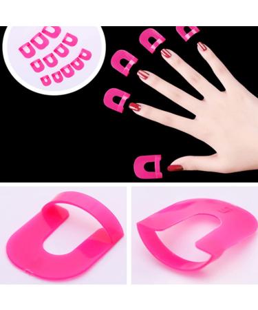 26-Piece Nail Polish Stencils & Templates Kit - Reusable Nail Edge Skin Barrier for Nail Art - 10 Sizes for Perfect Fingernails - Buy Online on GoSupps.com