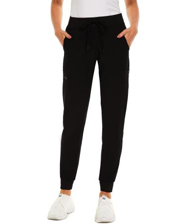 Women's Slim Fit Anti-Wrinkle Jogger Scrub Pants - Small Black | Shop Now - Buy Online on GoSupps.com