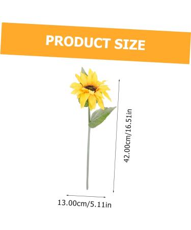 HOMSFOU 5pcs Sunflower Artificial Flower Decoraciones Para Salas De Casa Faux Artificial Sunflowers Bouquet Artificial Sunflower Bouquets Silk Sunflower Bride Green Plants Wedding Plastic - Buy Online on GoSupps.com