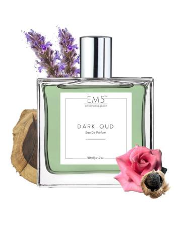 EM5 Dark 0ud Perfume | Rose Oud Patchouli Fragrance | Men's Eau de Parfum (EDP) | Strong and Long Lasting Spray | Luxury Perfume Spray for Him | 50 ML | 1.7 Fl Oz