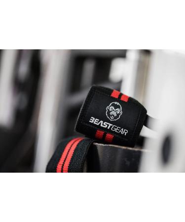 Beast Gear 20 Wrist Wraps for Weightlifting - Wrist Support Straps with Thumb Loop - Buy Online on GoSupps.com