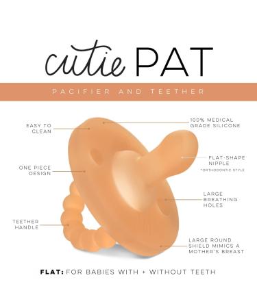Ryan & Rose Cutie PAT Pacifier Teether - Flat Clear Rubber | Buy Online - Buy Online on GoSupps.com