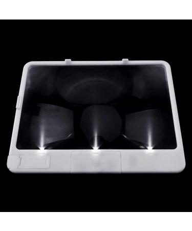 Glass Amplifier Loupe Enlarged Expander Stand Holder for Elderly People Reading Books White - Buy Online on GoSupps.com