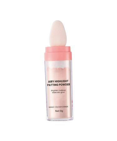 harayaa Highlighter Powder Loose Powder Eyes Glitter Sparkle Body Brightens Face Blusher Cosmetics Smooth Shimmer and Shine for Makeup Pink