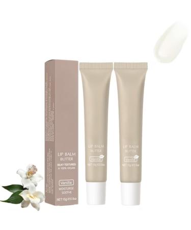 2Pcs Liquid Lipstick Moisturizing Lip Plumpering Gloss for Dry Cracked Lips Non-Sticky Natural Lip Care and Repair Long Lasting Lip Plumping Gloss