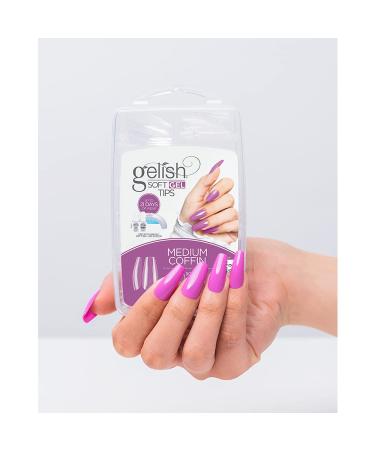 Gelish Soft Gel Nail Tips 110 CT (Medium Coffin) - Premium Gel Tips for Perfect Gel Nails - Buy Online on GoSupps.com