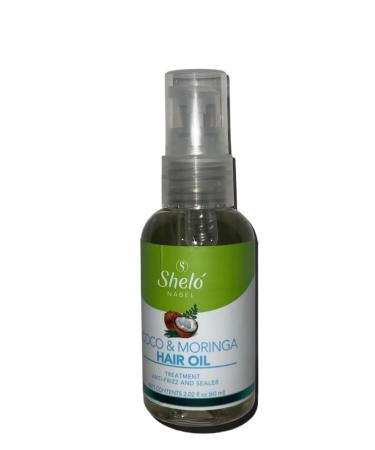 Coconut and Moringa Anti-Frizz Oil - Nourishing Hair Treatment (2.02 fl oz) | International Shipping Available - Buy Online on GoSupps.com