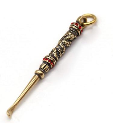 Milisten Brass Ear Spoon Set - Retro Dragon Ear Wax Remover Keychain Pendants - Buy Online on GoSupps.com