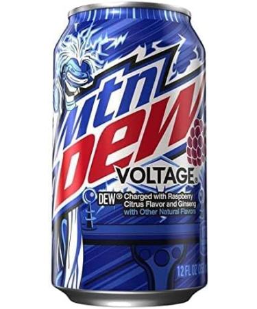 Mountain Dew Voltage Berry & Citrus Soda Pop 12 Fl Oz Pack of 12 - Buy Online on GoSupps.com