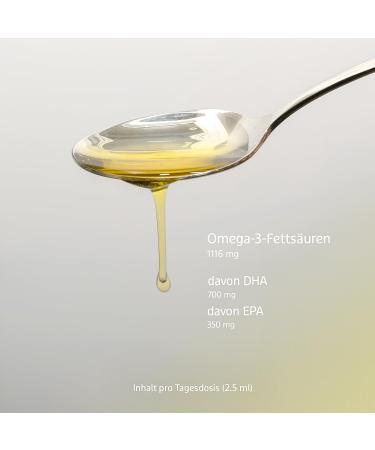 Omega 3 Algae Oil Vegan - 1116mg EPA DHA & DPA - 100% Algae - Easy Dose - 100ml - 40 Days Supply - Buy Online on GoSupps.com