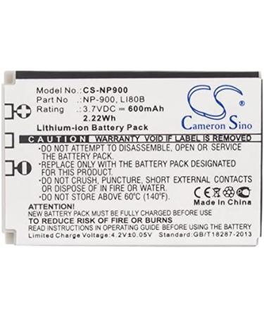 SPANN Battery Replacement for Praktica Luxmedia 7203 8213 SL-6 SL-63 DS-4346 DS-5080 | 3.7V NP-900 | Global Shipping - Buy Online on GoSupps.com