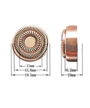 Flawless Face Hair Remover Replacement Heads - 4 Pack Gen 2 Rosy Gold for Lips Chin Cheeks & Sideburns - International Shipping Available - Buy Online on GoSupps.com