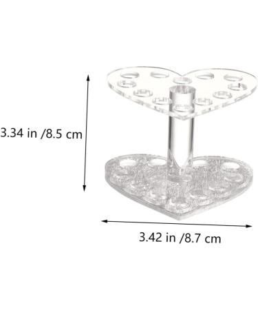 FOMIYES 6 Pcs Nail Art Heart Pen Holder Eyeliner Pencil Eyeliner Holder Makeup Brush Holder Bracket Acrylic 8.7X8.5X6.8cmx3pcs Assorted Colorx3pcs - Buy Online on GoSupps.com