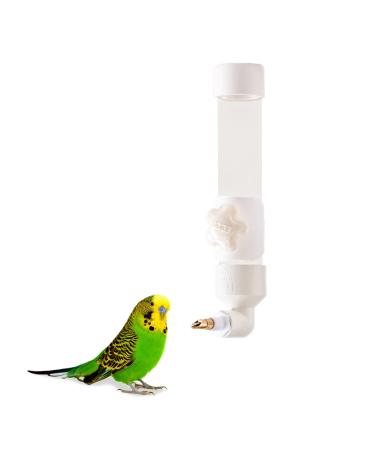 BNOSDM Bird Water Feeder, Parakeet Water Dispenser for Cage Acrylic Parrot Waterer Budgie Drinker Bottle Automatic Drinking Device Cockatiel Cage Accessories for Conure Lovebird Finch