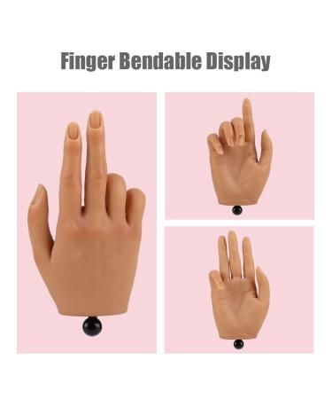 Nail Training Practice Hand with Clamp - Acrylic Technician Manicure Tool for DIY Print Practice - False Fake Hand for Best Nail Manicure - 1 Count - Buy Online on GoSupps.com