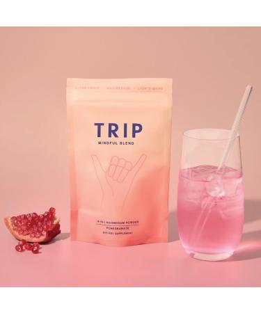 Magnesium Glycinate 4-in-1 Complex - TRIP 7500MG Magnesium Powder with L-Theanine & Lion s Mane Delicious Pomegranate Orange Blossom Flavour Sugar Free 1 Pack - 30 Drink Mix Servings - Buy Online on GoSupps.com