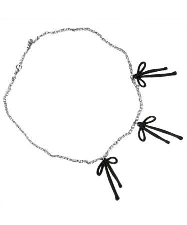 Oralgo's unique butterfly node necklace alloy material loop fans choker jewelry party ornament collarbone chain birthday present metal