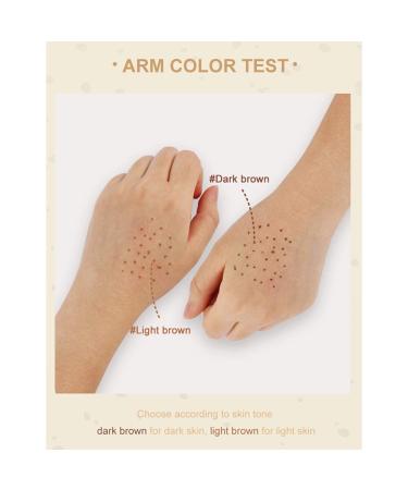 Freckle Pen Set - 2Pcs Light Brown & Dark Brown | Natural Long-Lasting Waterproof Freckle Makeup Tool - Buy Online on GoSupps.com