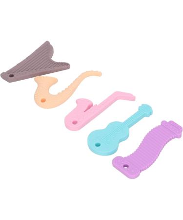 Shop 5pcs Silicone Teething Toys - Educational & Soft Food Safe Baby Kaubeißring - Buy Online on GoSupps.com