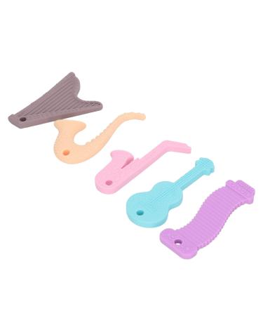 5pcs Baby Teething Toys - Food Grade Silicone Soft Instruments for Infants | Safe Chew Sticks - Buy Online on GoSupps.com