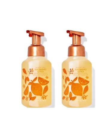 Bath & Body Works Bath and Body Works Sun-Washed Citrus Gentle Foaming Hand Soap 8.75 Ounce 2-Pack (Sun-Washed Citrus) 17.5 fluid_ounces 17.5 Fl Oz 17.5 ounces Sun-Washed Citrus 8.75 Ounce