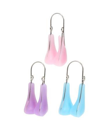 Lot de 3 Rehausseurs de Nez en Silicone Color s Pinces Nez Beaut Pratiques pour Modeler et Lifter le Pont Nasal Outils de Lifting Confortables et Discrets
