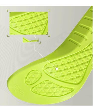 Buy Sports Enhanced Insole Latex for Men & Women - Thick Breathable Soft Sole for Spring & Autumn (Size 46 Gray) - International Shipping Available - Buy Online on GoSupps.com