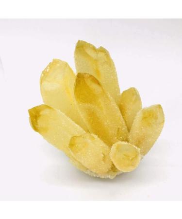 1pc 400g-500g Orange Natural Yellow Phantom Quartz Stone Cluster Crystal Cluster Decor - Buy Online on GoSupps.com