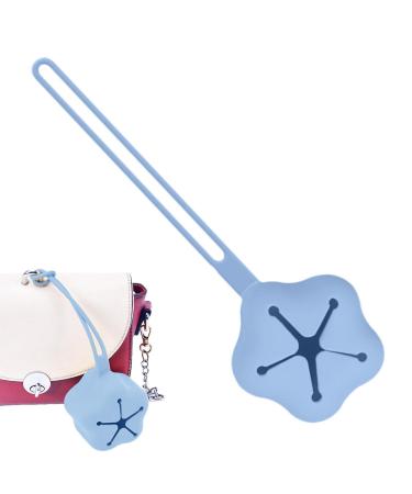 Kaxenig pacifier cover made of silicone |Silicone pacifier box in pentagram shape pacifier holder case pacifier container baby pacifier case with lanyard for diaper bag pacifier box blue