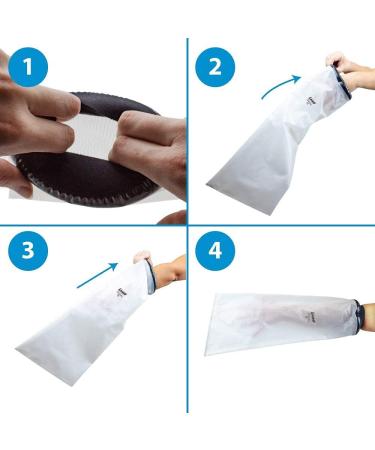 LimbO Waterproof Protector - Adult Half Arm Cast and Dressing Cover (M50A, 22-25 cm Above Elbow Circ.) - Buy Online on GoSupps.com