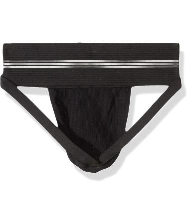 Men's 3 Wide Band Classic Athletic Supporter - Medium Black | GYM Essentials - Buy Online on GoSupps.com