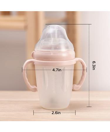 Haakaa Gen.3 Silicone Sippy Cup Peach - 8oz. Toddler Straw Trainer Cup - Buy Online on GoSupps.com