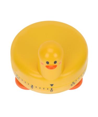 Namoarly 1 piece 60 Discover-Timer Bathroom-Timer Minuts Alarm Timer Mechanically Practice to go potty to go potty Sweet Cooking Timer electronic manual rotating ABS yellow 6.8x6.5cm