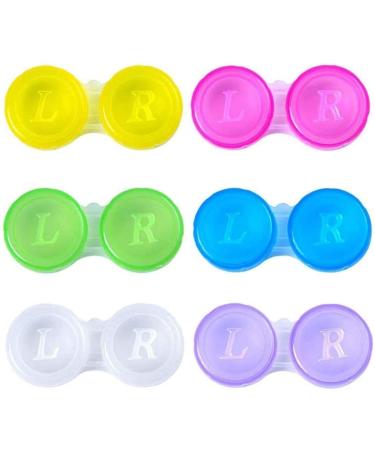 Latrate 30 pieces of contact lens container set contact lens case kits portable antibacterial travel uses contact lenses kit for at home and travel