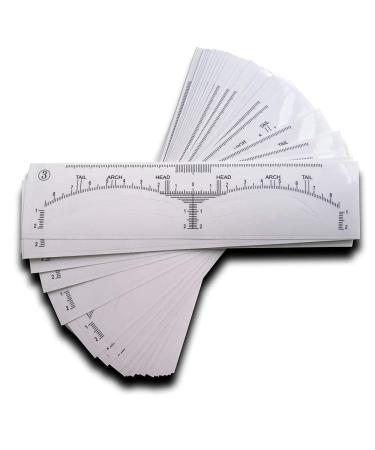 CHOOSE-IT Brow Stamp Tool Stencils 5 Shapes Disposable Adhesive Eyebrow Template 50Pcs - Buy Online on GoSupps.com