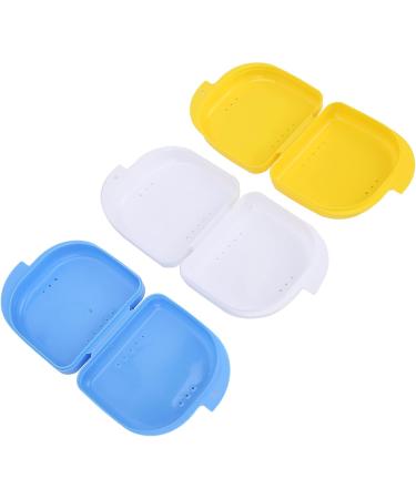Prohese Dinner Dentures Box | 3-Piece Orthodontic Retainer Etui | Crescent Sparkling Storage Container for Outdoor & Home Use - Buy Online on GoSupps.com