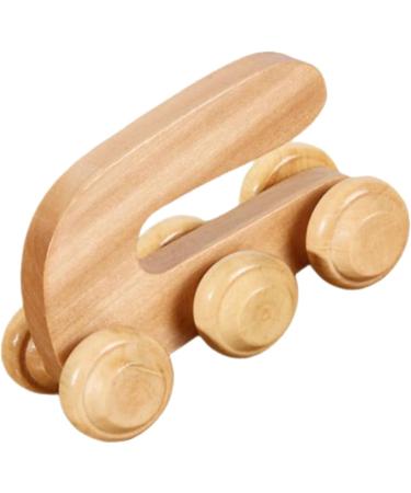 Gleavi Wooden Roller Massage Device - Acupressure Ball & Muscle Roller for Deep Tissue Body Massage - Perfect for Calves & Relaxation - Buy Online on GoSupps.com