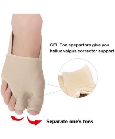 Bunion Relief Corrector Pad - Orthopedic Protector for Hallux Valgus Foot Pain - Toe Separators for Big Joint Tailors - Forefoot Cushion for Ball of Foot - Size Large - Buy Online on GoSupps.com