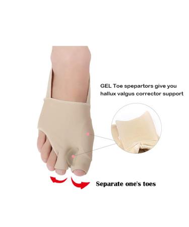 Hallux Valgus Toe Separator | Silicone Orthopedic Straightener for Pain Relief & Overlapping Toes - Buy Online on GoSupps.com