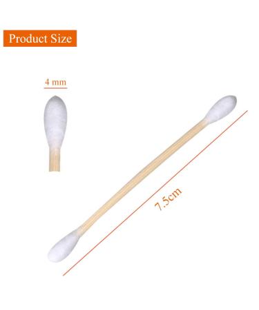 Buy 100% Biodegradable Cotton Swabs - 10 Packs of 100 | Large Head Wooden Handle for Make-up & Polishing | Eco-Friendly & Natural - Buy Online on GoSupps.com