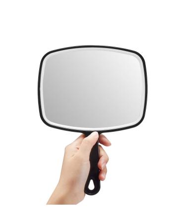 OMIRO Hand Mirror, Black Handheld Mirror with Handle, 6.3
