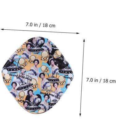 Bamboo Cloth Reusable Menstrual Pads - 4 Pack | Washable & Charcoal-Infused Menstrual Napkins for Women | Assorted Colors - 1 Count - Buy Online on GoSupps.com