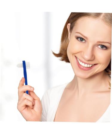 Mobestech Double-Headed Prosthetic Toothbrush Set - 4 T-Shape Denture Brushes for Effective Cleaning of Incorrect Teeth - Buy Online on GoSupps.com