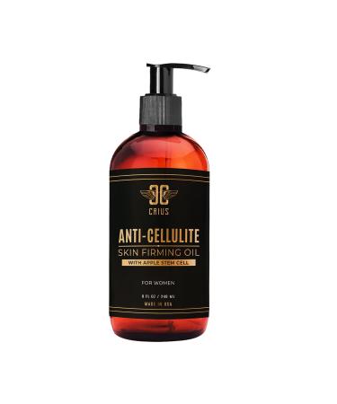 Anti Cellulite Massage Oil with Apple Stem Cell 8 Oz Made in USA Quick Absorption Quality Potent Ingredients Non-GMO GMP Certified Facility Cruelty-Free Products