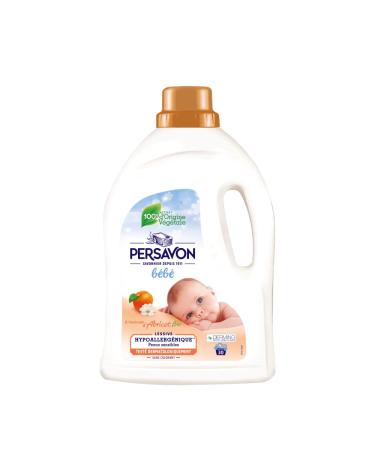 Persavon - Baby Detergent, with Organic Apricot Extract, Hypoallergenic, Sensitive Skin, No Dye, 33 Washes - 1500 ml