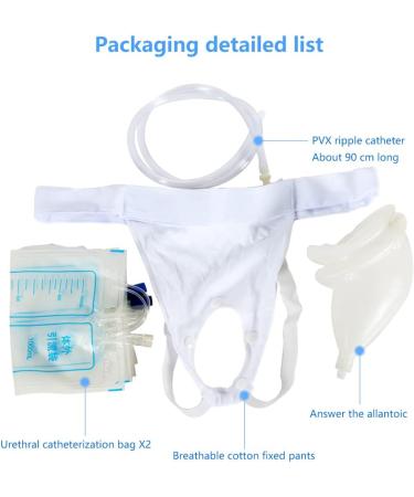 Reusable Male Urinal Bag - Portable Wearable Pee Bag with Elastic Waistband for Men & Women - Buy Online on GoSupps.com